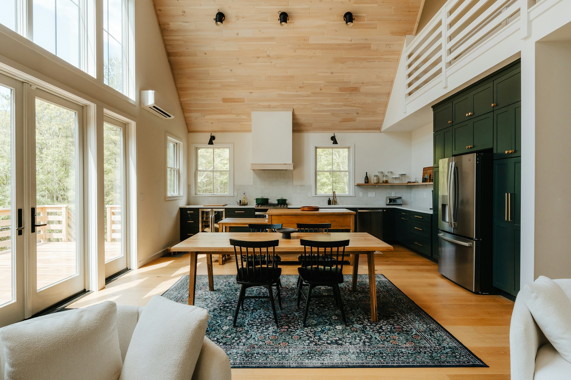 Open kitchen dining living room